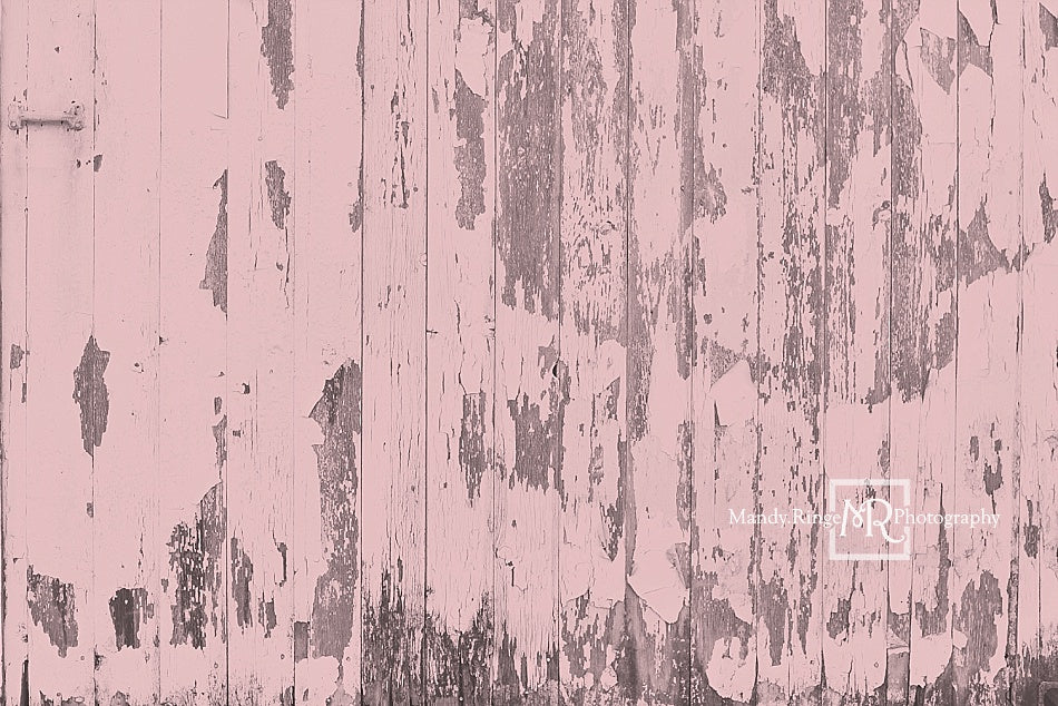 Kate Shabby Pink Barn Wood Backdrop Designed by Mandy Ringe Photography