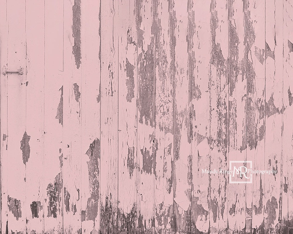 Kate Shabby Pink Barn Wood Backdrop Designed by Mandy Ringe Photography