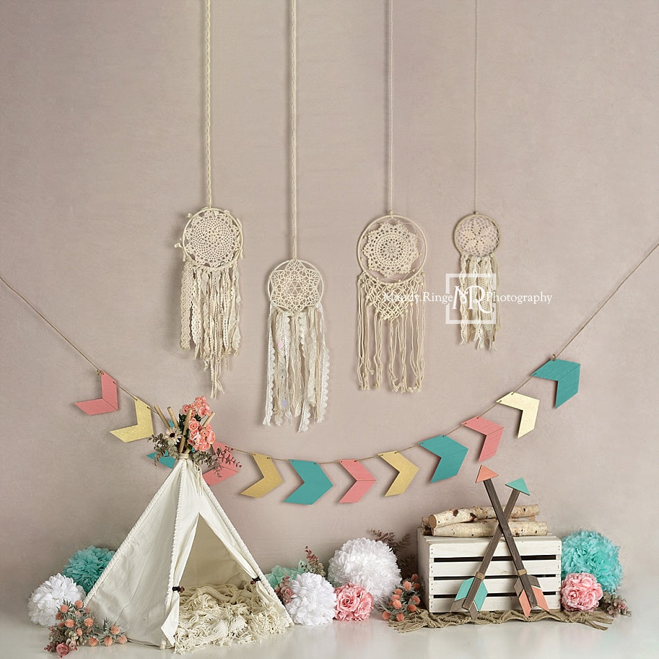 Kate Wild Boho Girl Birthday Backdrop Designed By Mandy Ringe Photography - Kate Backdrop AU