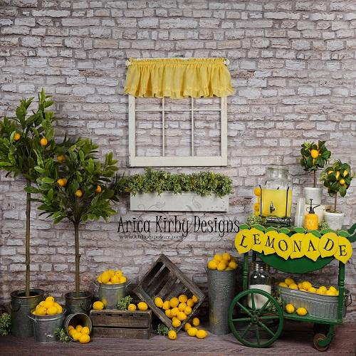 Kate Summer Lemonade Stand Backdrop designed by Arica Kirby - Kate Backdrop AU