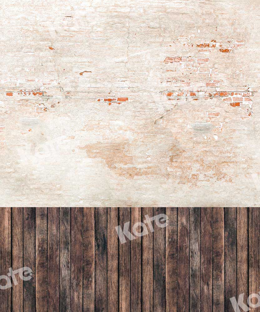 Kate Cracked Brick Wall Backdrop Plank Stitching Designed by Chain Photography - Kate Backdrop AU