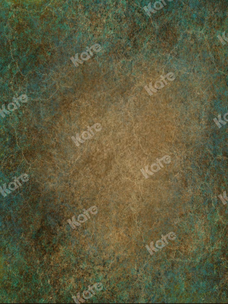 Kate Blue Abstract Texture Backdrop Brown Green Designed by Kate Image - Kate Backdrop AU