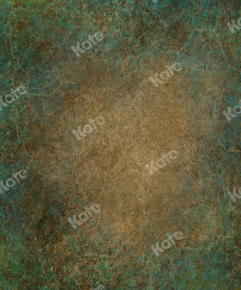 Kate Blue Abstract Texture Backdrop Brown Green Designed by Kate Image - Kate Backdrop AU