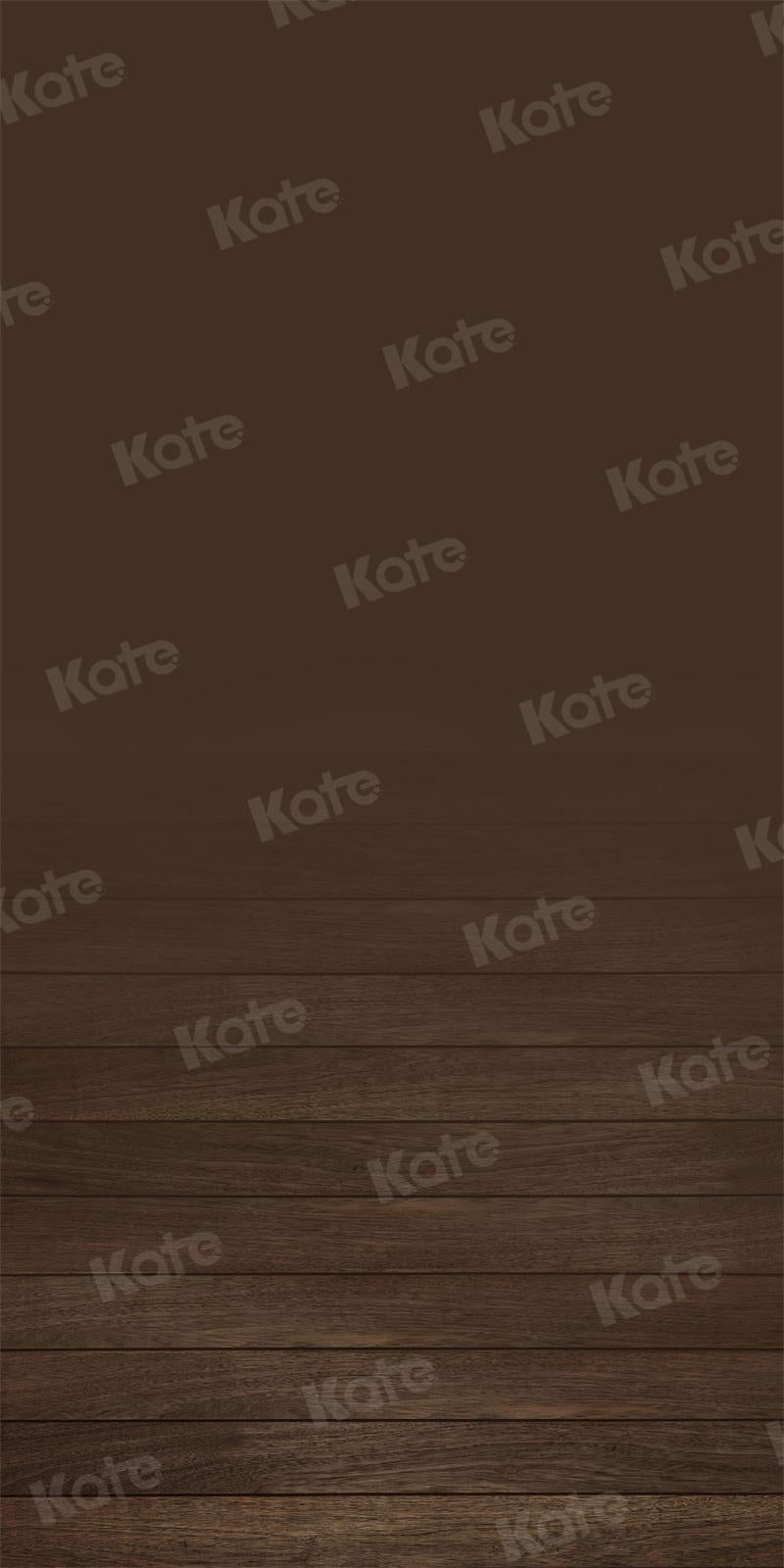 Kate Chocolate Abstract Backdrop Wood Plank Texture for Photography