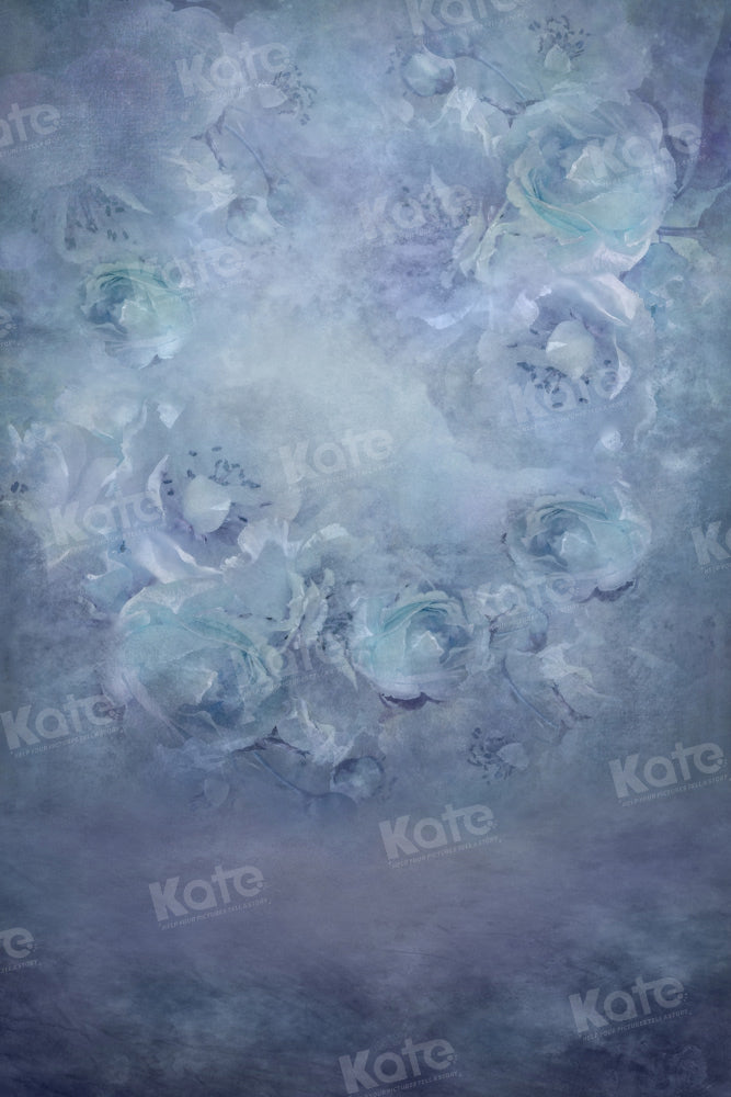 Kate Blue Floral Backdrop Designed by Kate Image