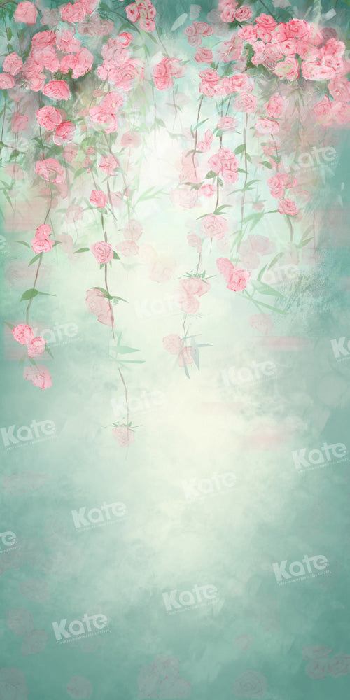 Kate Green Fine Art Backdrop Flowers Hand Painted Designed by GQ