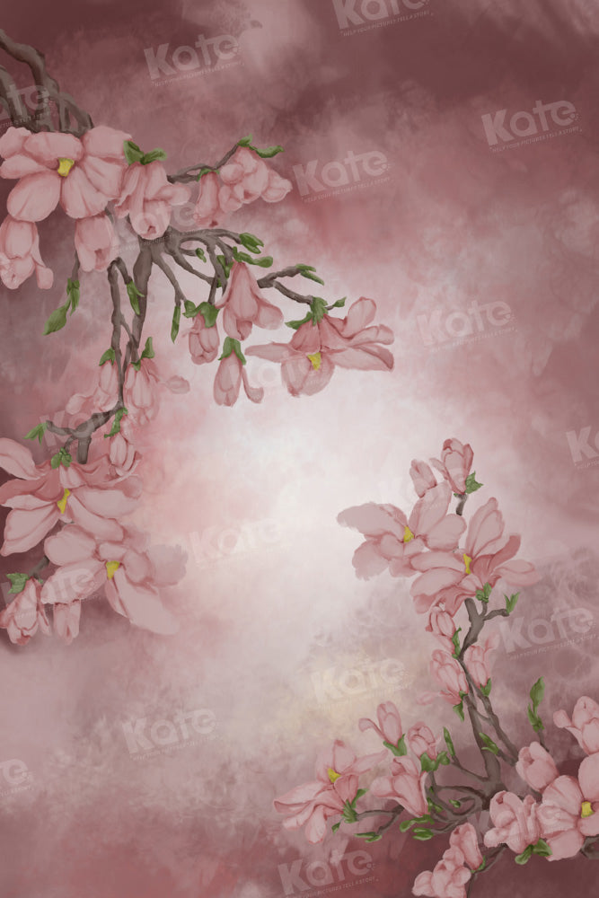 Kate Spring Fine Art Pink Floral Backdrop Designed by GQ