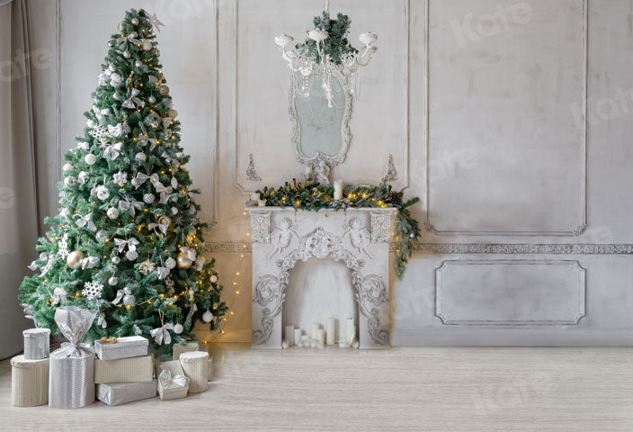 Kate Christmas Gifts Fireplace Vintage Room Backdrop for Photography - Kate Backdrop AU