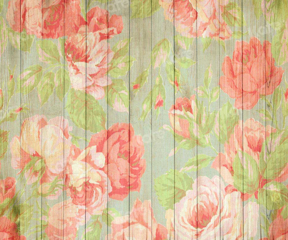 Kate Flower Wood Grain Backdrop Designed by Chain Photography - Kate Backdrop AU