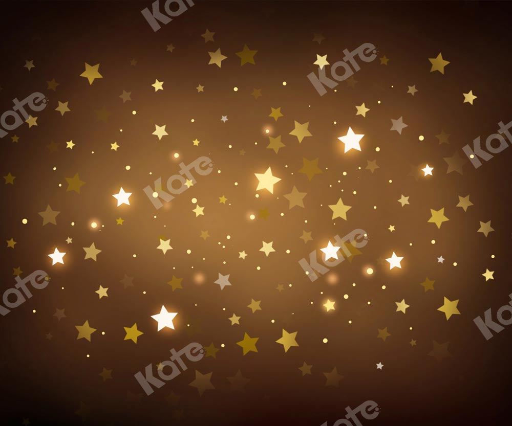 Kate Brown Glowing Stars Backdrop Twinkling Designed by Kate Image - Kate Backdrop AU