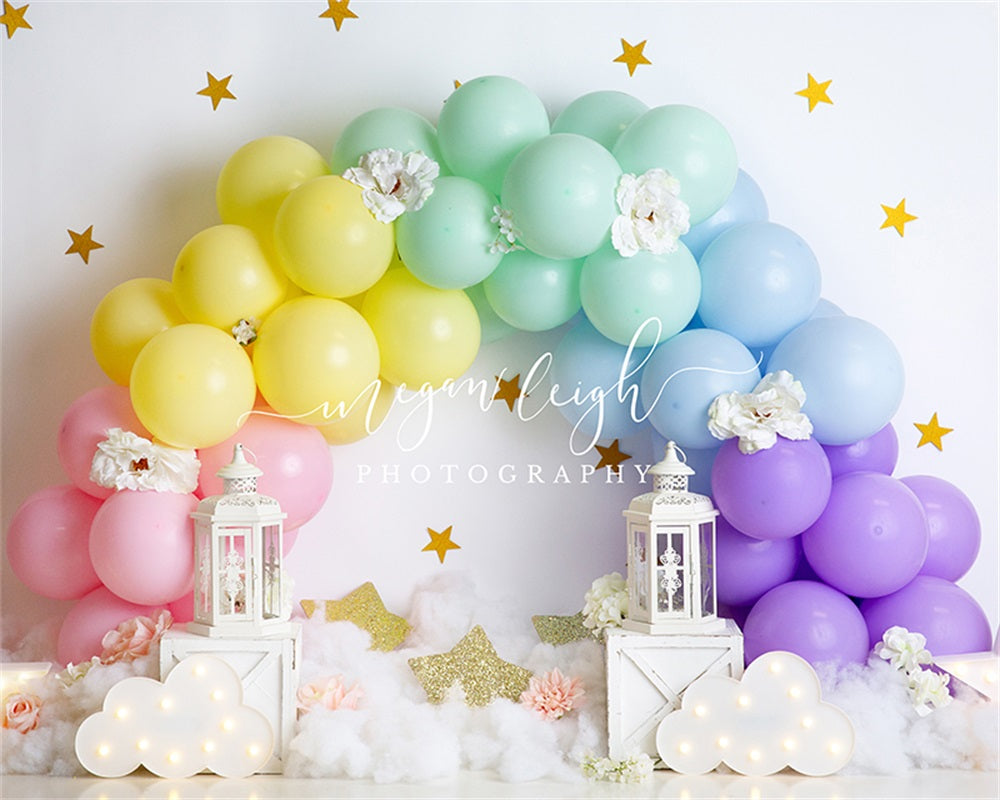 Kate Dream Balloon Rainbow Backdrop for Photography Designed by Megan Leigh Photography - Kate Backdrop AU