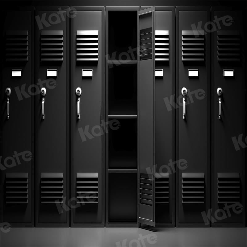 Kate Black Locker Backdrop for Photography - Kate Backdrop AU