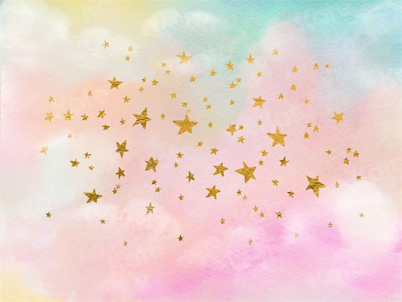 Kate Star Colorful Clouds Backdrop for Photography - Kate Backdrop AU