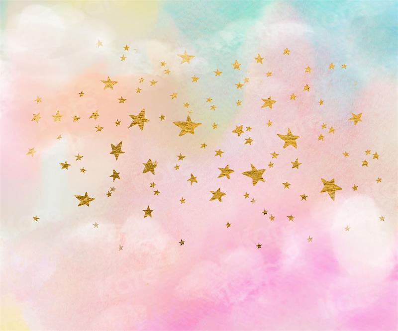 Kate Star Colorful Clouds Backdrop for Photography - Kate Backdrop AU