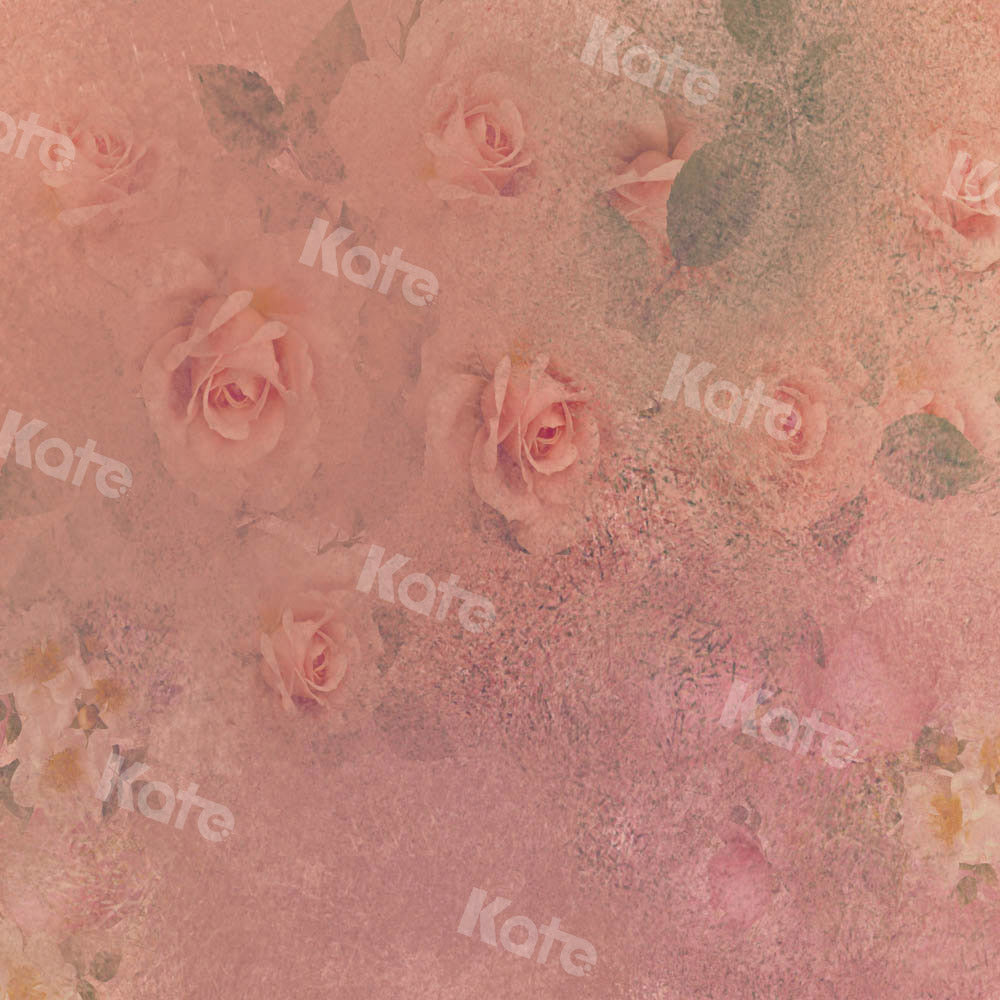 Kate Flowers Backdrop Vintage Texture Designed by GQ - Kate Backdrop AU