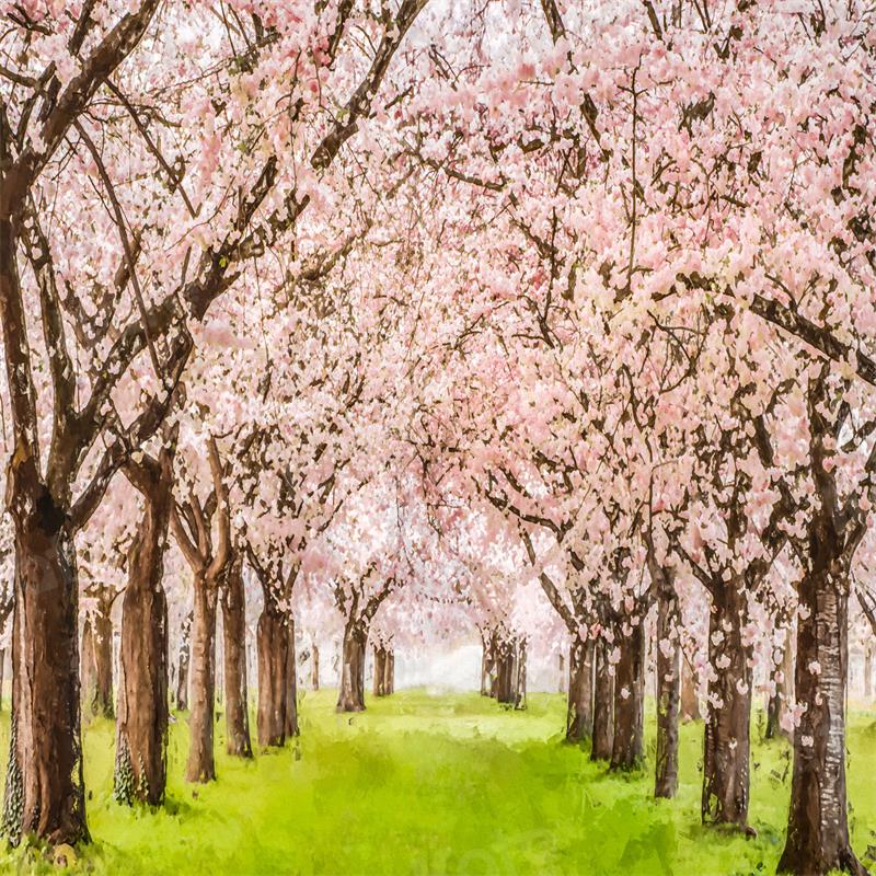 Kate Spring Flower Tree Backdrop Grassland for Photography - Kate Backdrop AU