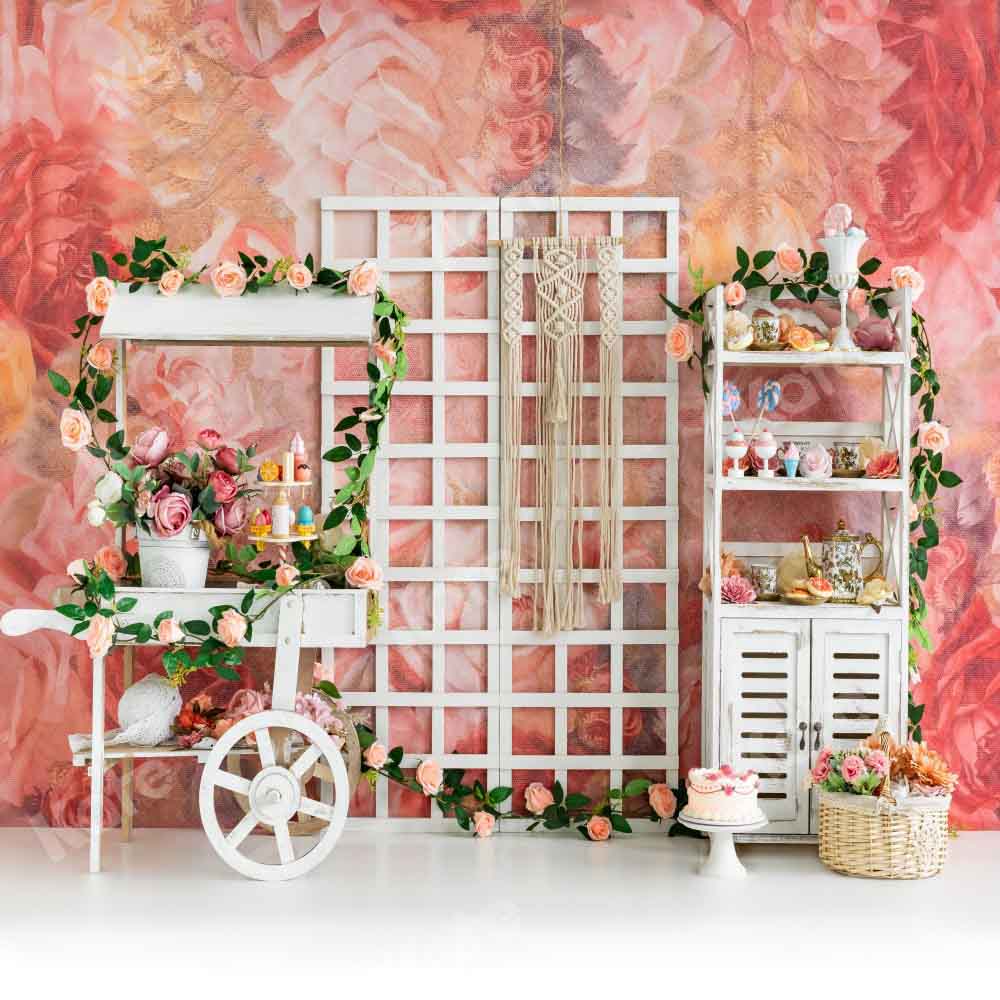 Kate Mother's Day Flowers Backdrop Room Birthday Designed by Emetselch - Kate Backdrop AU