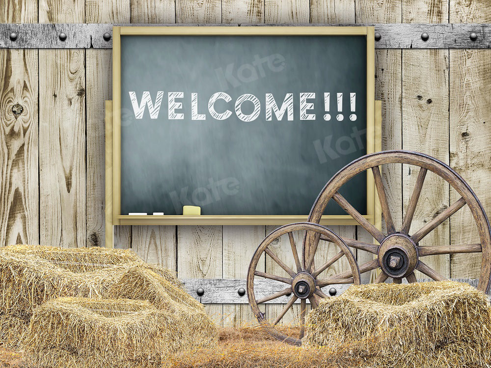 Kate Back to School Backdrop Barn Blackboard for Photography - Kate Backdrop AU