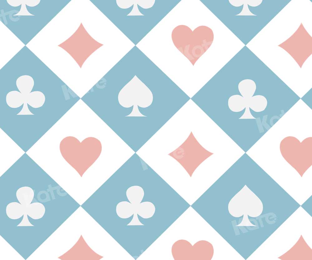 Kate Child Playing Cards Backdrop Designed by Chain Photography - Kate Backdrop AU