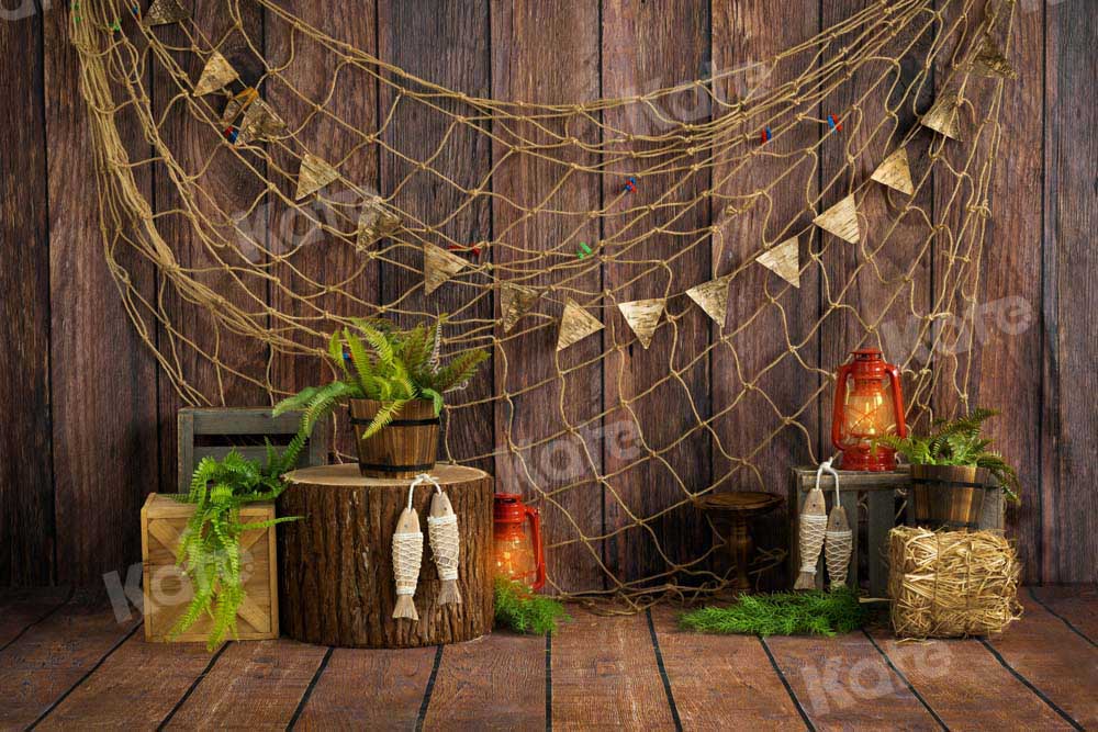 Kate Wood Fishing Net Backdrop Designed by Emetselch - Kate Backdrop AU