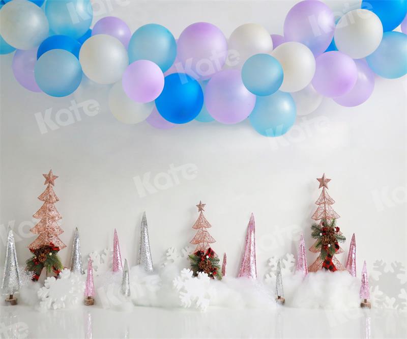 Kate Christmas Backdrop Balloons Cake Smash for Photography