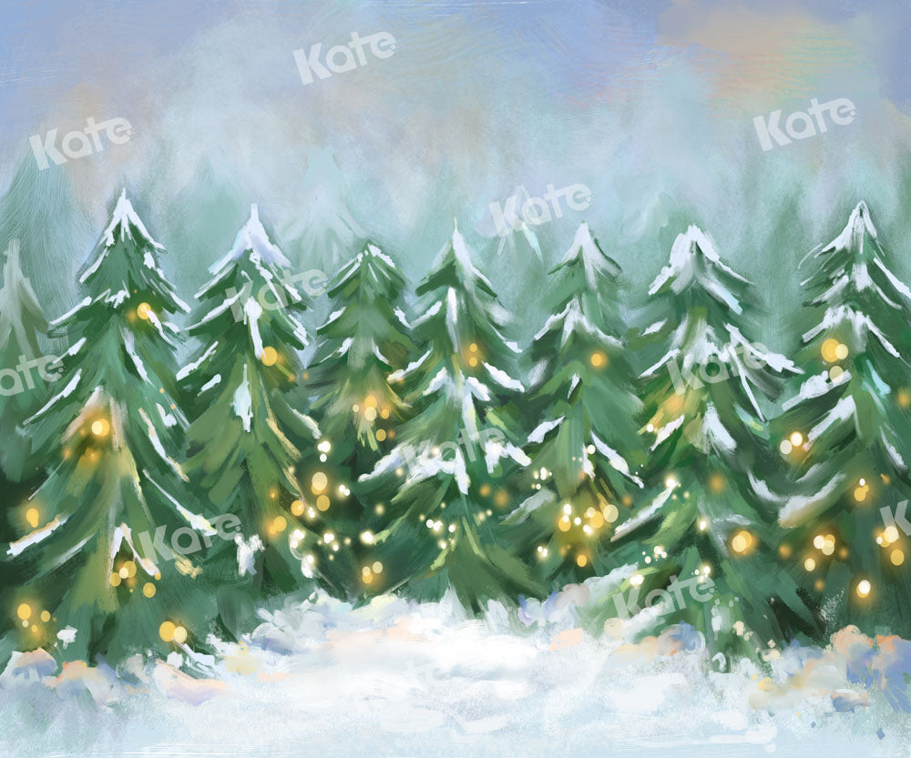 Kate Snow Christmas Tree Backdrop Designed by GQ