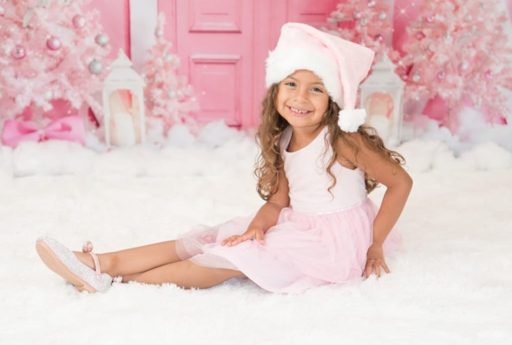 Kate Christmas Backdrop Princess Pink Designed by Emetselch