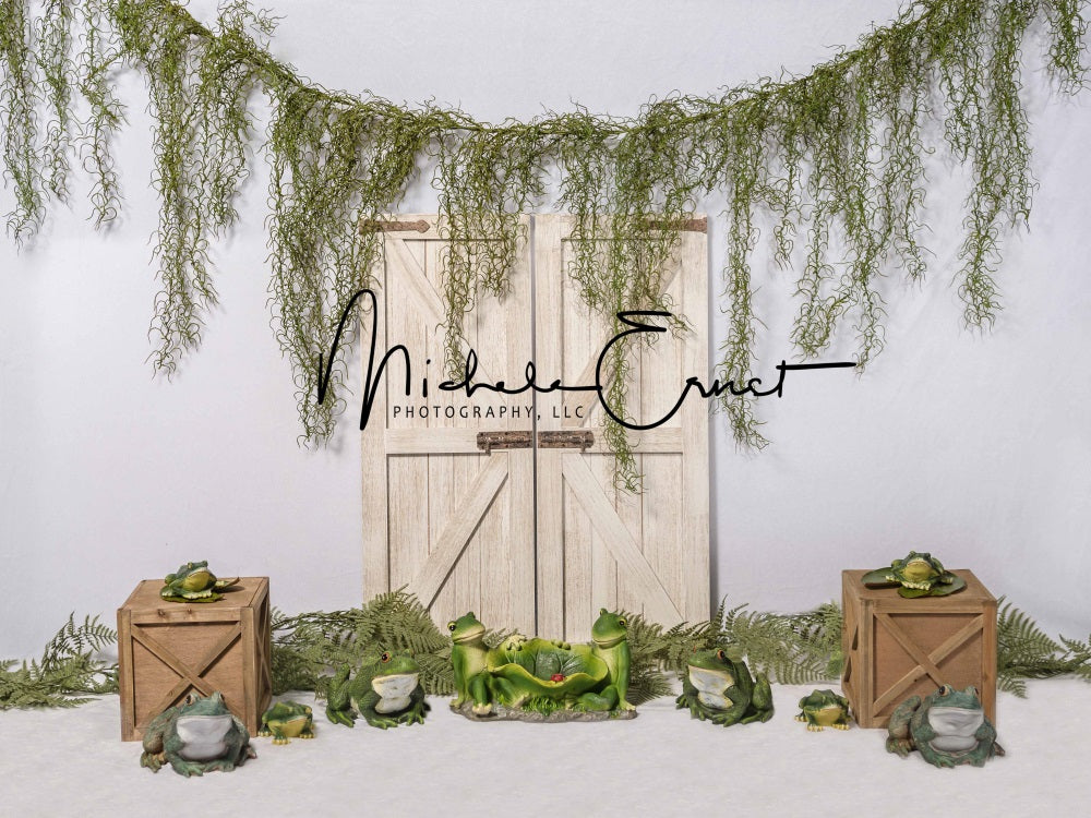 Kate Summer Frogs Backdrop Green Plants Designed By Michele Ernst Photography