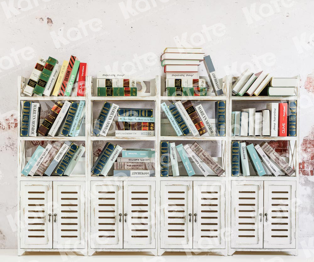 Kate Bookshelf Backdrop Back to School Designed by Emetselch