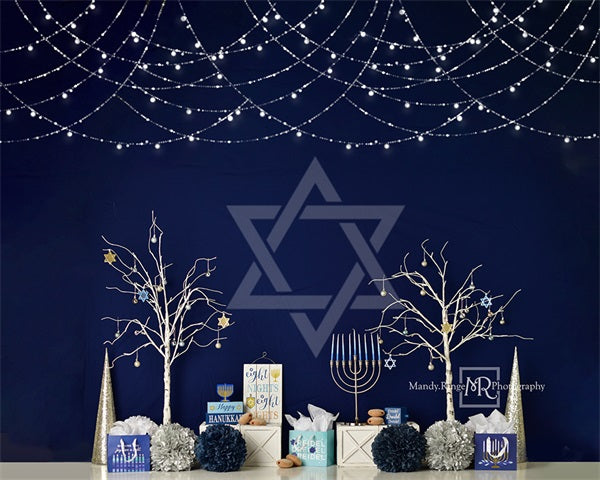 Kate Hanukkah Celebration Backdrop Designed by Mandy Ringe Photography