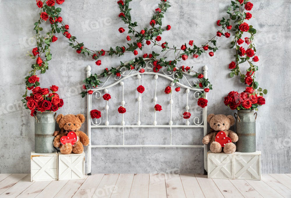 Kate Valentine Headboard Backdrop Rose Designed by Emetselch