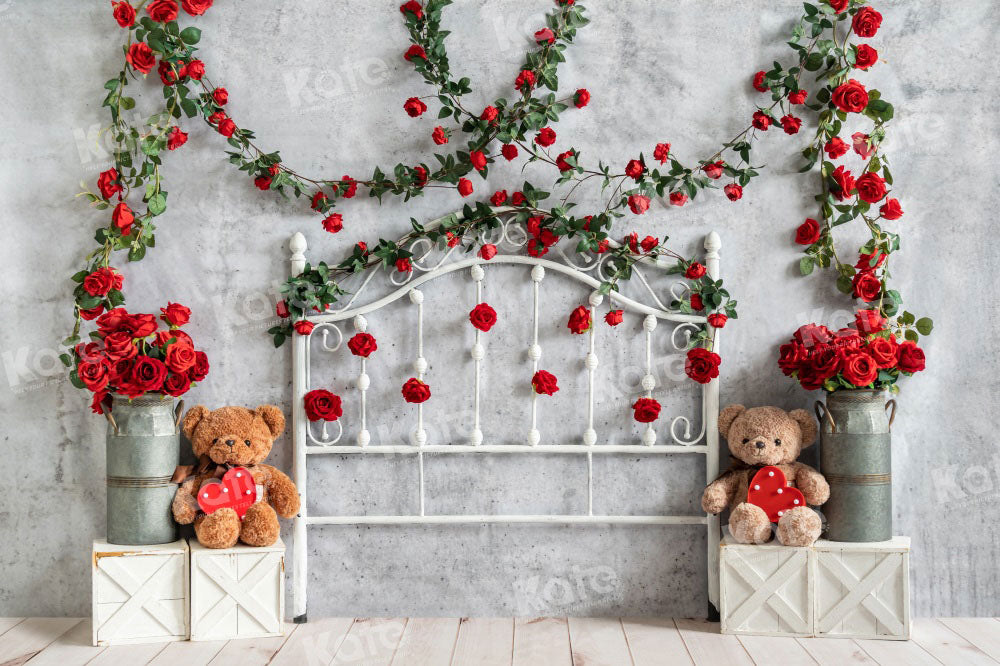 Kate Valentine Headboard Backdrop Rose Designed by Emetselch