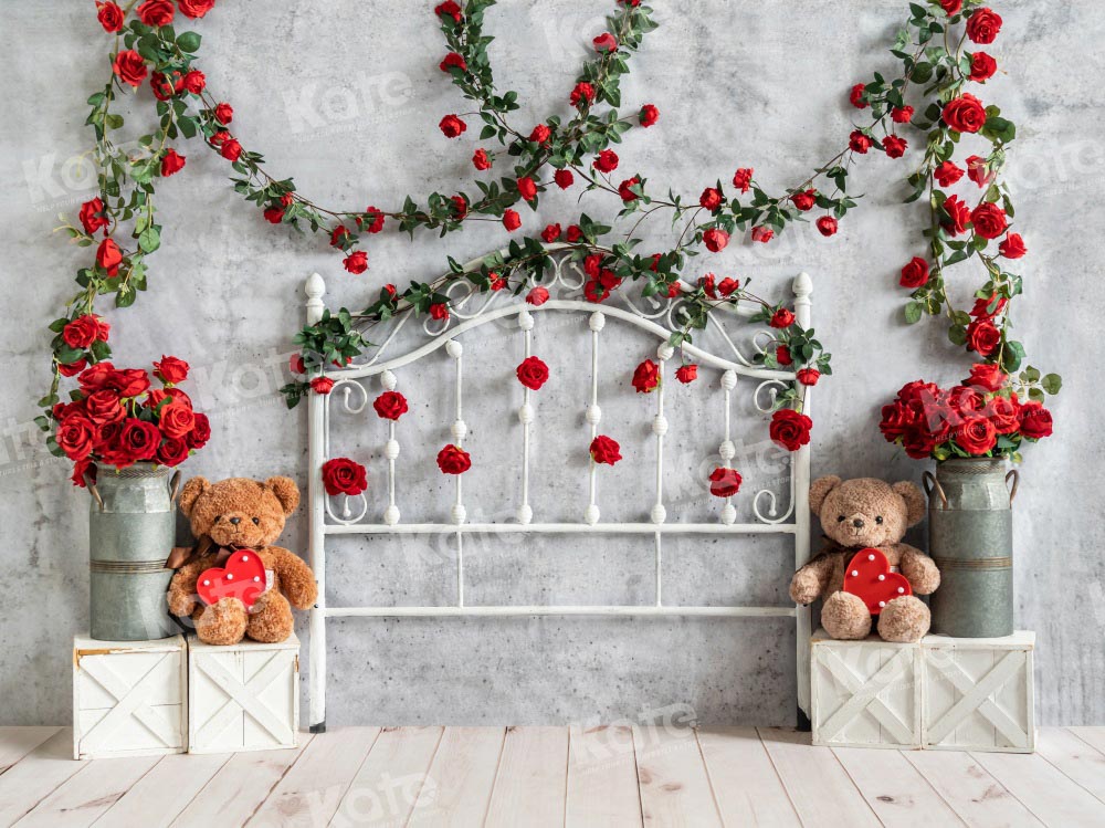 Kate Valentine Headboard Backdrop Rose Designed by Emetselch