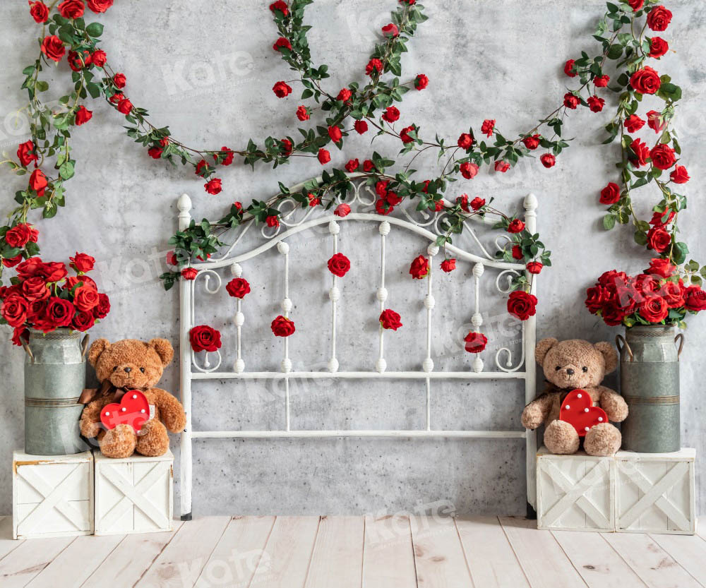 Kate Valentine Headboard Backdrop Rose Designed by Emetselch