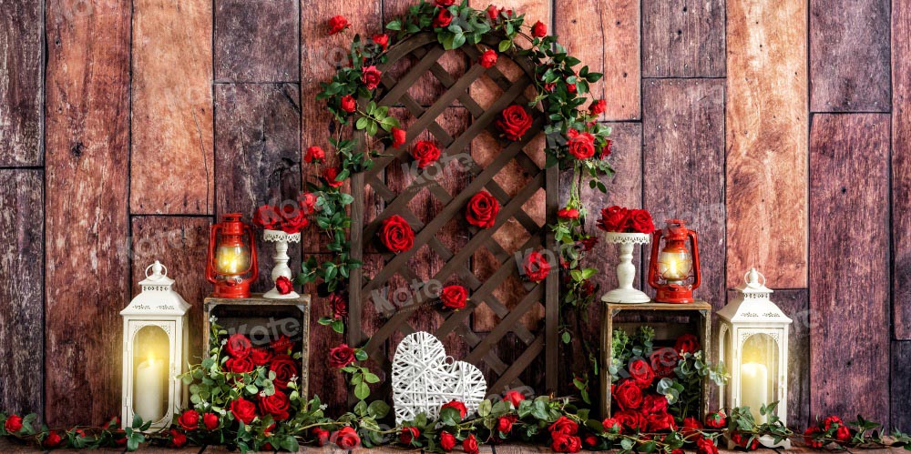 Kate Valentine's Day Backdrop Rose Wood Designed by Emetselch