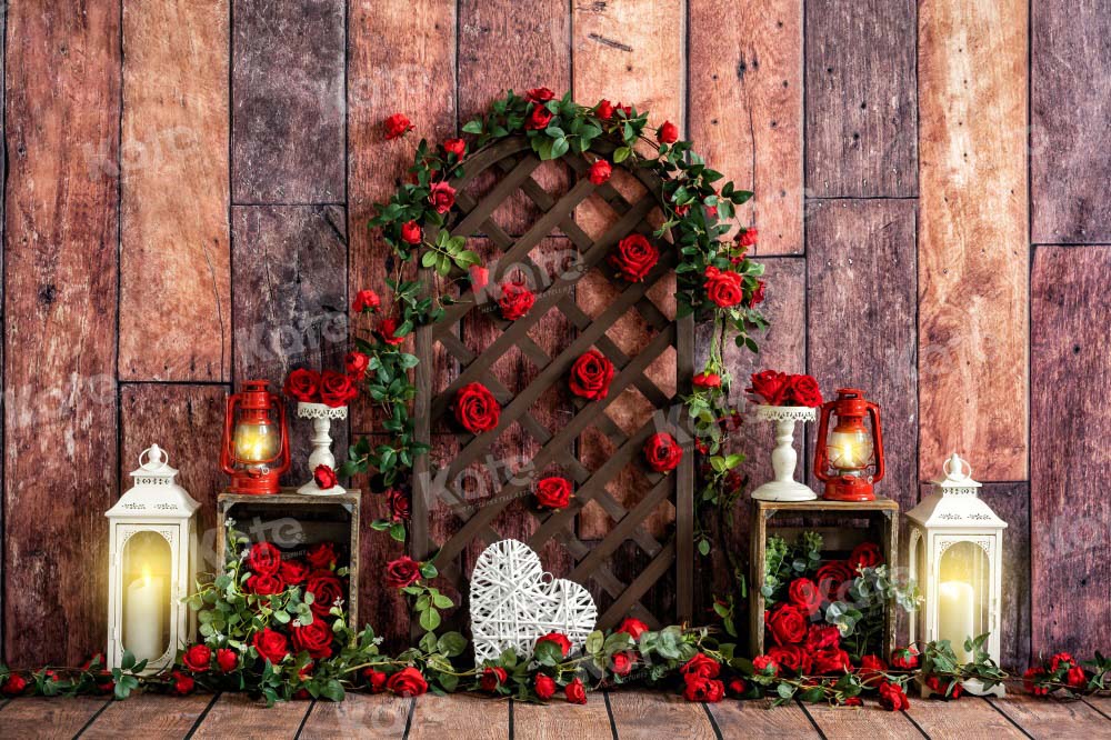 Kate Valentine's Day Backdrop Rose Wood Designed by Emetselch