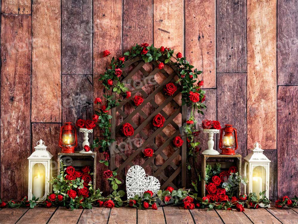 Kate Valentine's Day Backdrop Rose Wood Designed by Emetselch