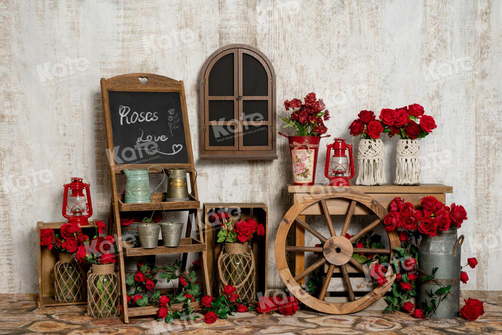 Kate Valentine's Day Backdrop Rose Designed by Chain Photography