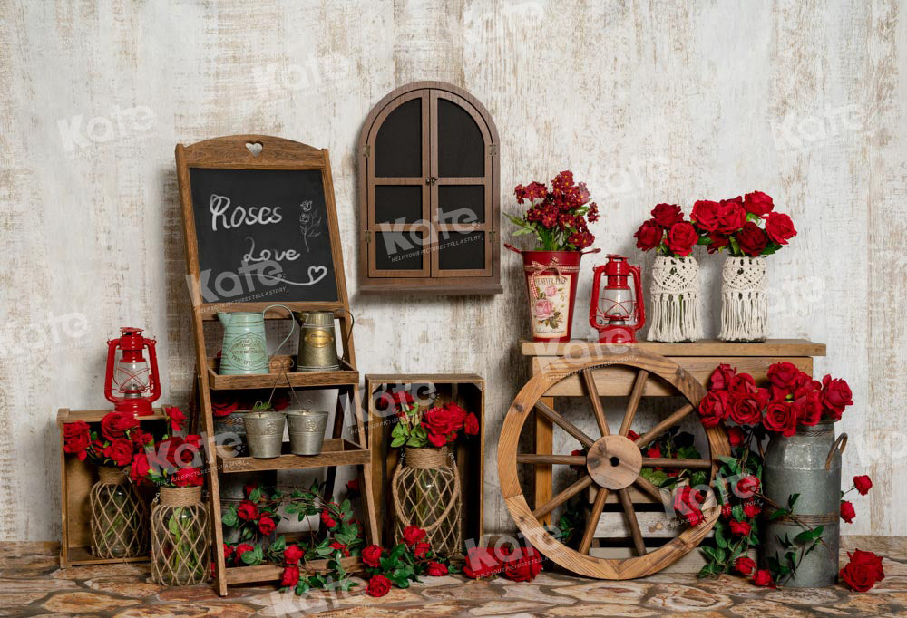 Kate Valentine's Day Backdrop Rose Designed by Chain Photography