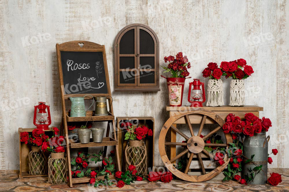 Kate Valentine's Day Backdrop Rose Designed by Chain Photography