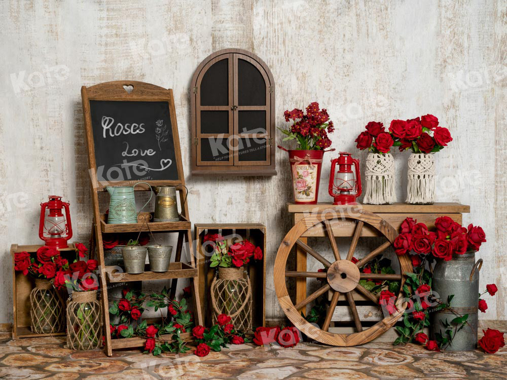 Kate Valentine's Day Backdrop Rose Designed by Chain Photography