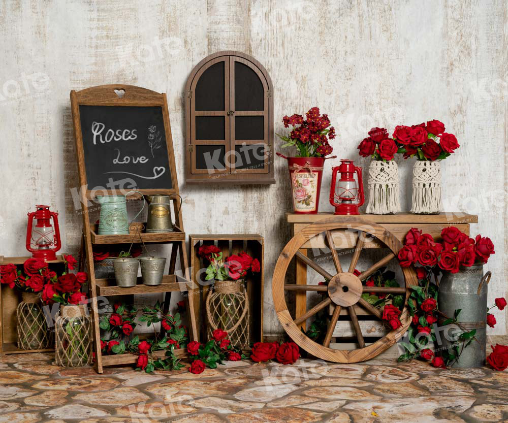 Kate Valentine's Day Backdrop Rose Designed by Chain Photography