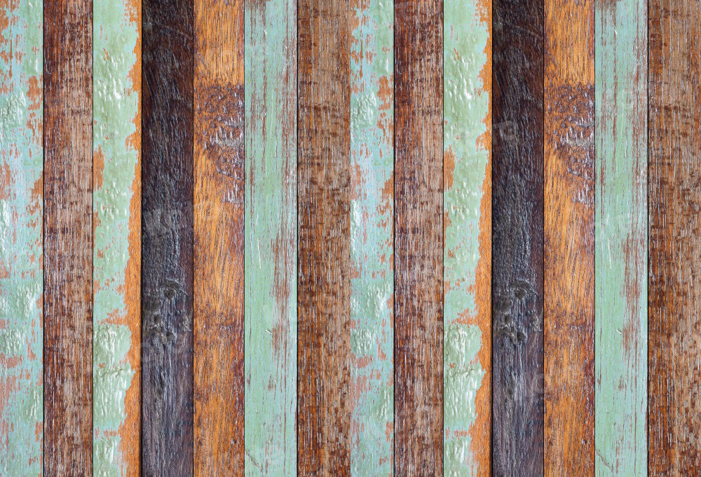 Kate Colorful Vintage Wood Backdrop for Photography