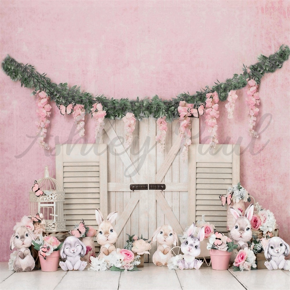 Kate Spring Easter Bunny Backdrop Designed by Ashley Paul