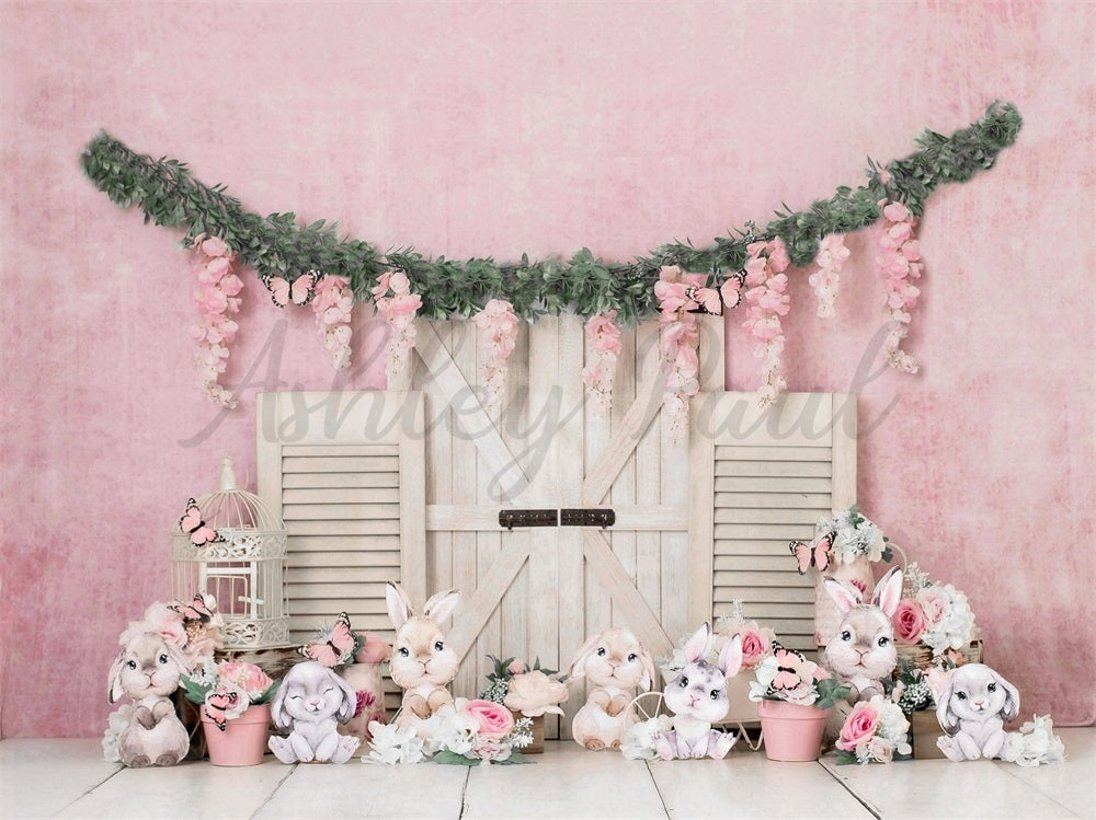 Kate Spring Easter Bunny Backdrop Designed by Ashley Paul