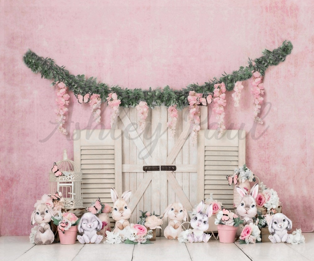 Kate Spring Easter Bunny Backdrop Designed by Ashley Paul