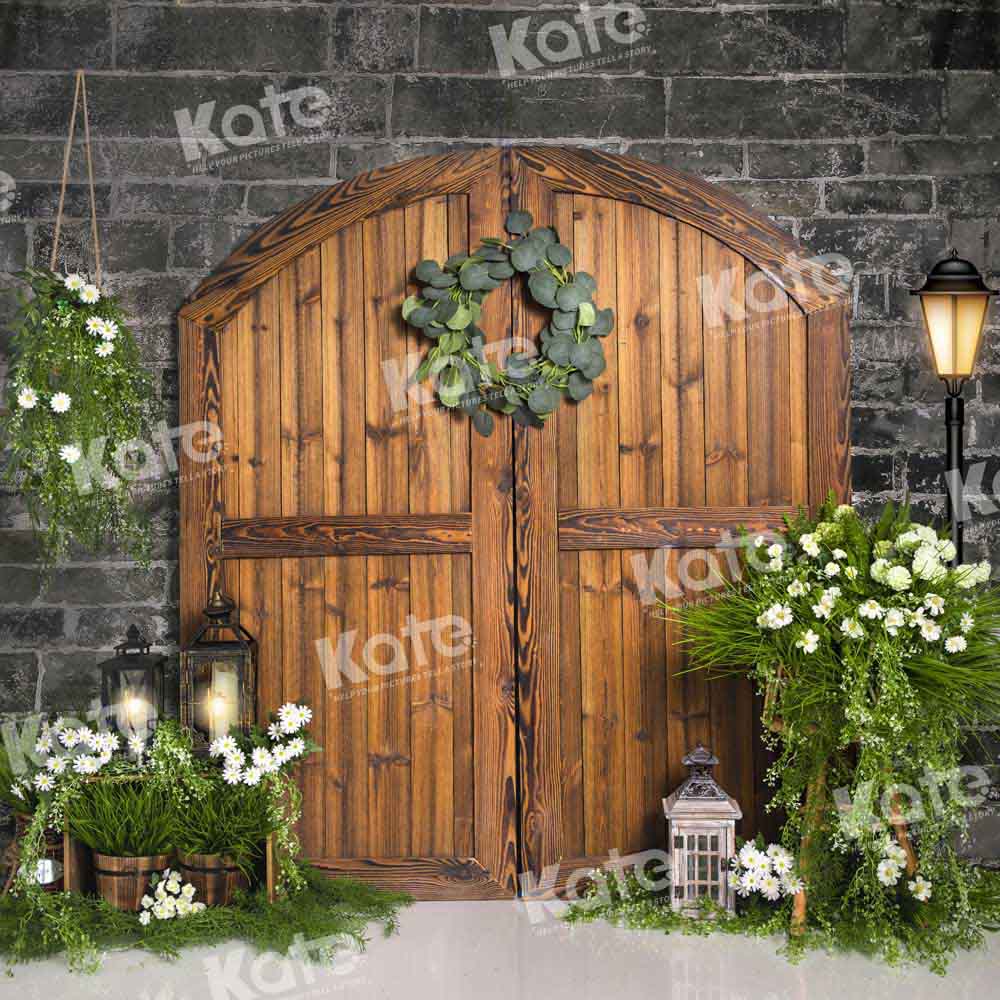 Kate Spring Grassland Backdrop Barn Door Designed by Emetselch