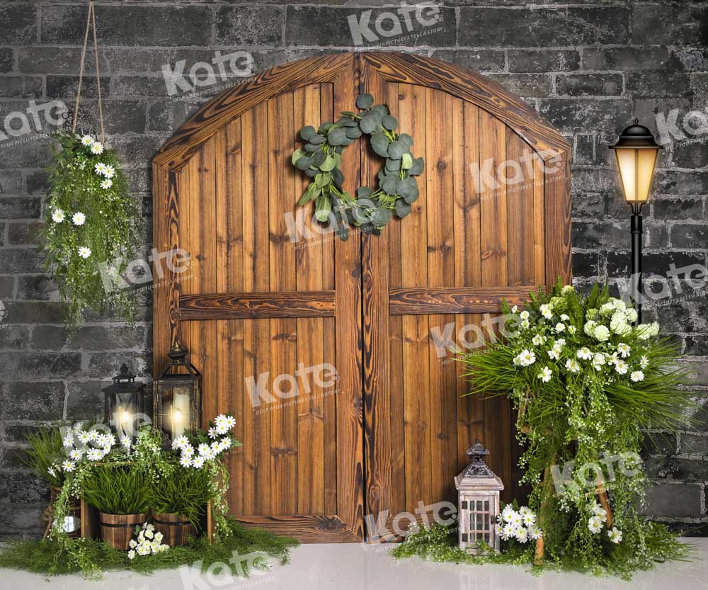 Kate Spring Grassland Backdrop Barn Door Designed by Emetselch