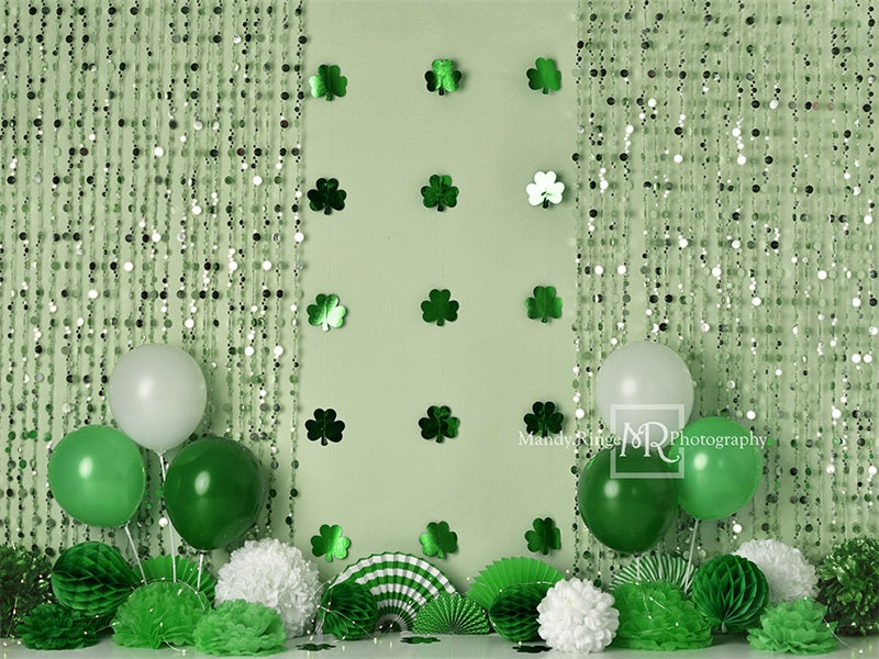 Kate St. Patrick's Day Shamrock Party Backdrop Designed by Mandy Ringe Photography