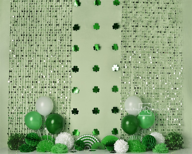 Kate St. Patrick's Day Shamrock Party Backdrop Designed by Mandy Ringe Photography